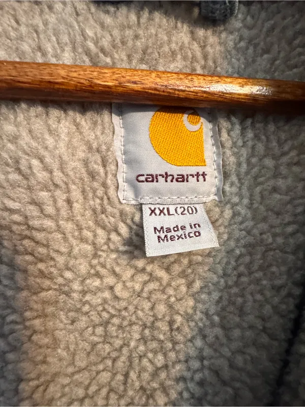 Carhartt WJ141 Sandstone Sierra Sherpa Lined Jacket Seaglass XXL 20 - Image 8