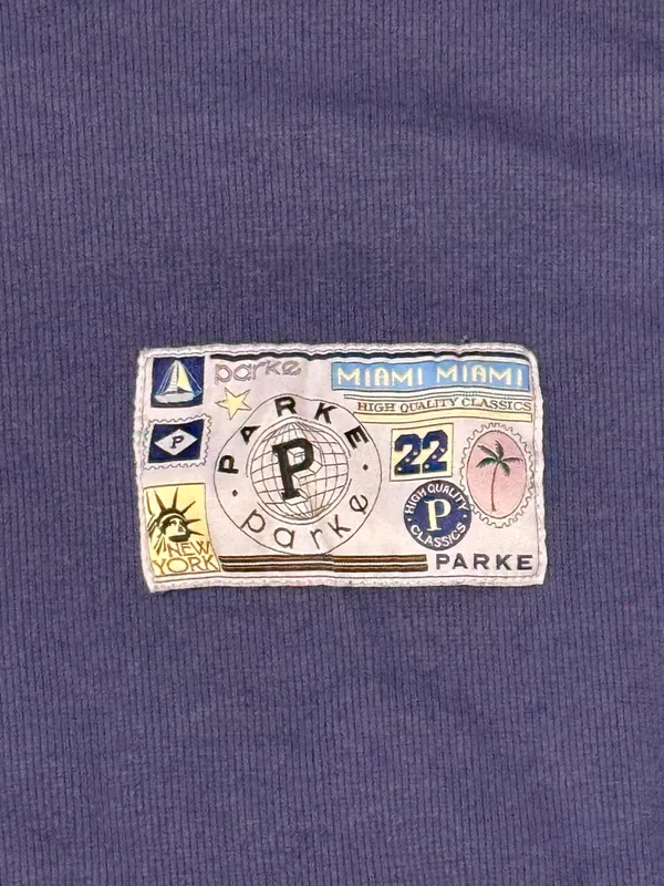 Parke Ribbed Nostalgia Mockneck with Patch S/M - Image 4