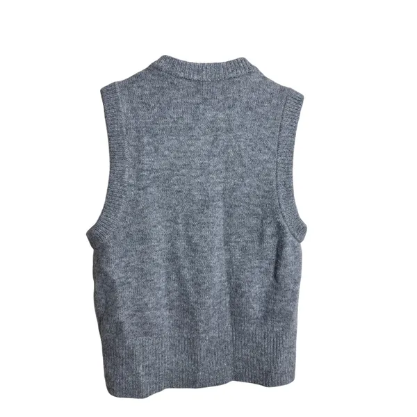 L'Academie by Marianna Krysten Alpaca Wool Button Sweater Vest size M - Image 3