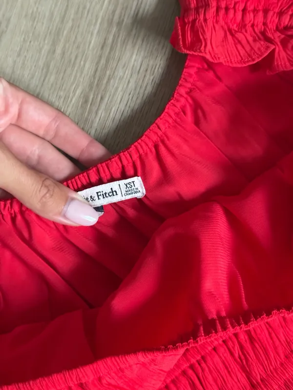 Abercrombie & Fitch Red Maxi Sun Dress - Image 2