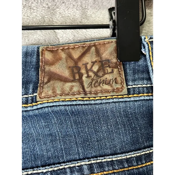 BKE Denim 30x33.5 Low Rise Slim Bootcut Jeans Medium Wash Y2K Western - Image 8