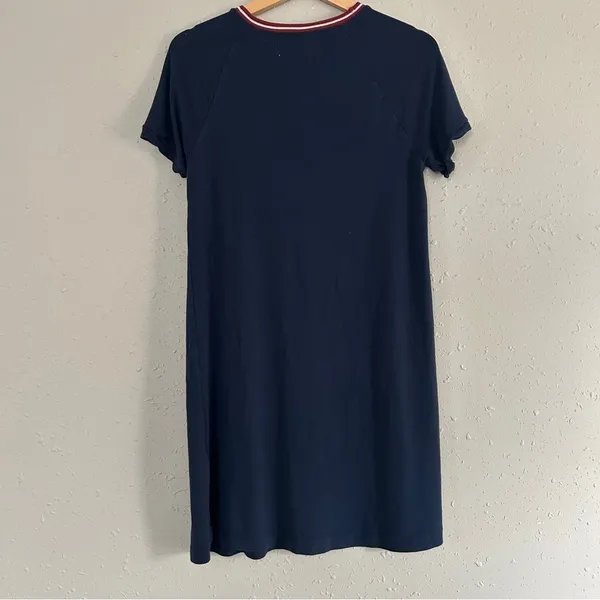 Abercrombie & Fitch Navy Blue T-Shirt Dress Casual Comfy Medium - Image 4