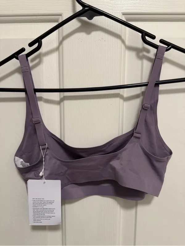 Lululemon Wundermost Ultra-Soft Nulu Scoop-Neck Spaghetti-Strap Purple Ash 8 - Image 4