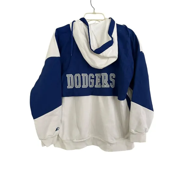 Los Angeles Dodgers Starter Women's Scrimmage Full-Zip Hoodie - White - Image 3