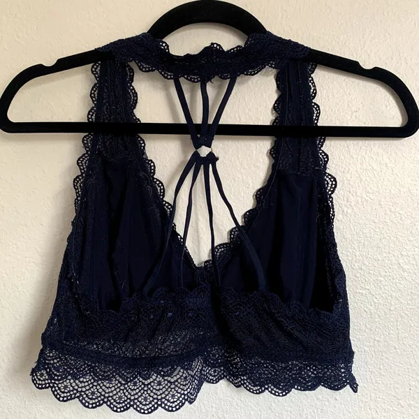5/$25‎ Maurices Allover Lace Strappy Bralette in Blue - Image 2