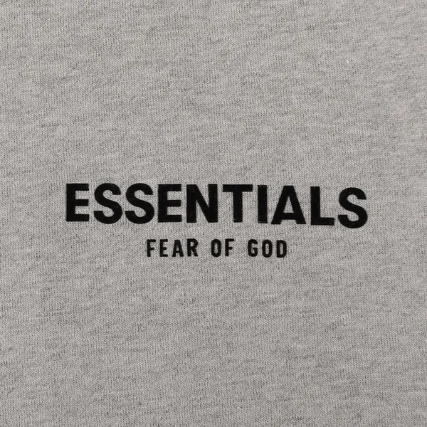 Fear Of God Essentials Dark Oatmeal Pullover Hoodie Size Xl - Image 4