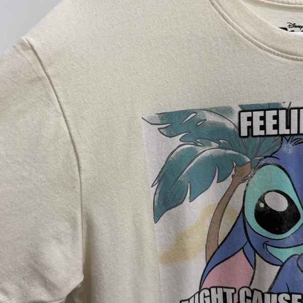 Disney Stitch Feeling Cute Graphic Tee Size M - Image 4