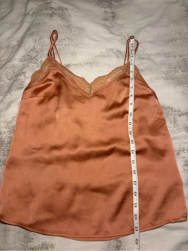 Abercrombie & Fitch Lace-Trim Cami in Terracotta - Image 10