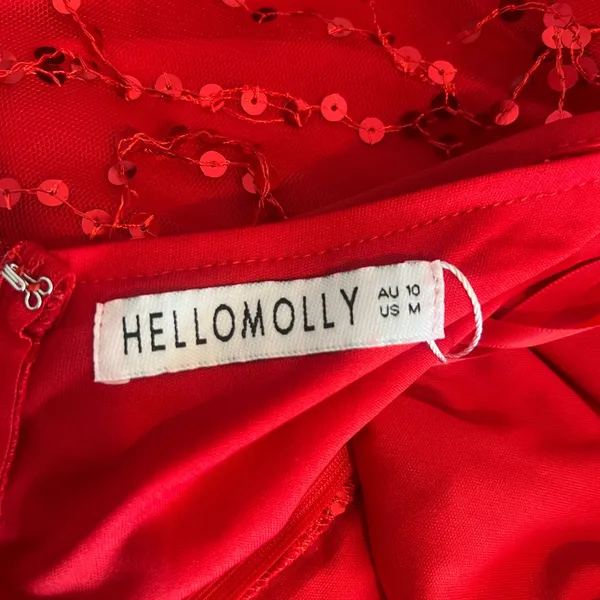 Hello Molly Red Backless Sequin Dress - Image 13