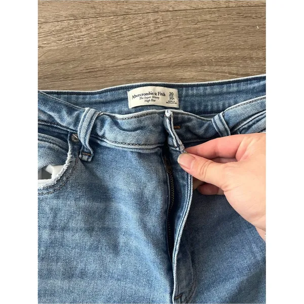 Abercrombie Curve Love High Rise Super Skinny Jeans Women’s 30/10 Washed Blue - Image 10