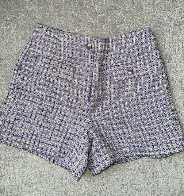 Loft high-waisted purple shorts - Image 6
