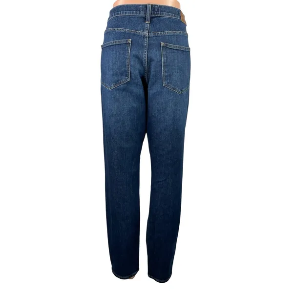 Madewell Women's Blue Dark Wash High Waisted Casual Straight Denim Jeans Size 30 - Image 3