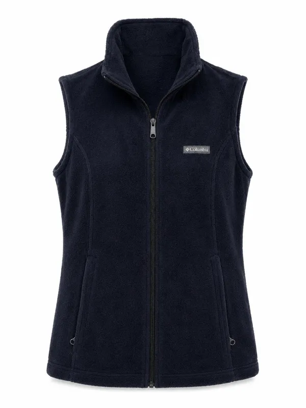 Columbia Benton Springs Navy Full Zip Fleece Vest Women’s M - Image 2
