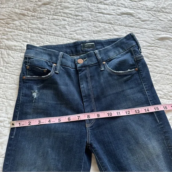MOTHER The Looker Ankle Fray Jeans In Cat Attack 27 High Rise - Image 7