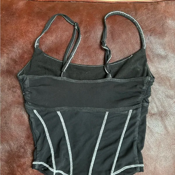 Urban Outfitters Black Corset Tank - Image 3