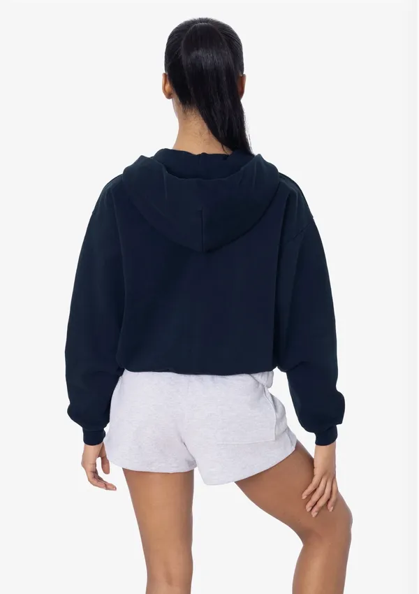 Los Angeles Apparel Zip Cropped Hoodie - Image 2