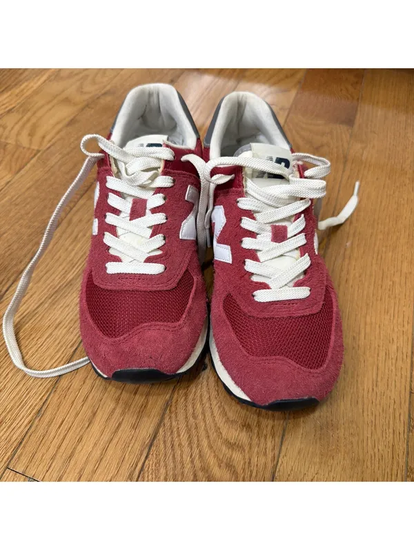 6.5 Women’s US Size New Balance 574 Core Pack - Burgundy Red Color - Image 4