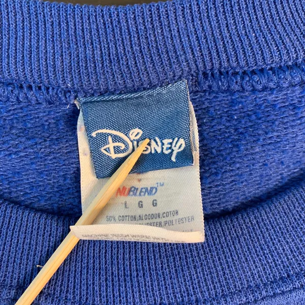 Vtg Disney Minnie‎ Mouse Florida Graphic Sweatshirt Blue Crewneck Adult Large - Image 3