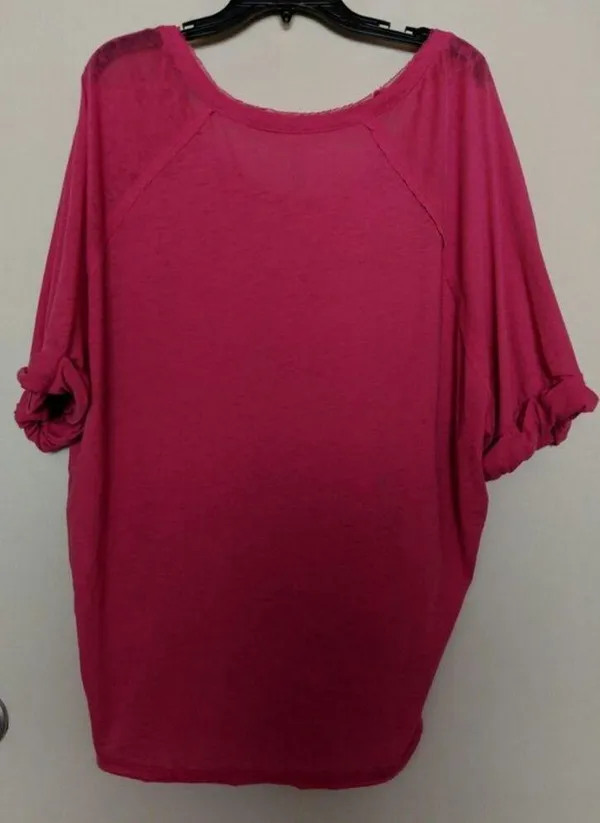 Free People Moonlight Tee Shirt Boatneck Slouchy Cotton M NWOT - Image 8