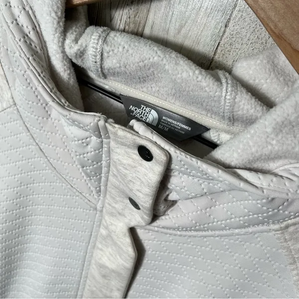 North Face Recover Up Quilted Coat Off‎ White Cream Womens Medium - Image 2