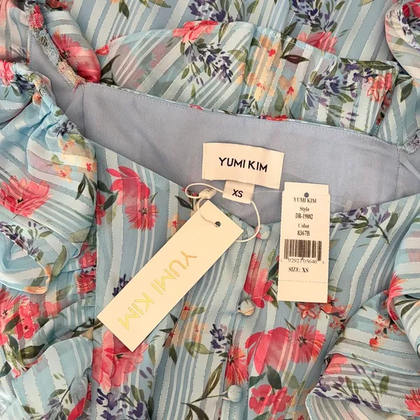 NWT!! Revolve YUMI KIM Eden Dress Floral Mulberry Angel Mini Party X-Small - Image 12