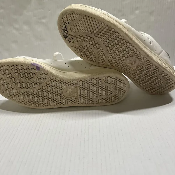 Adidas Stan Smith Shoes Womens Size 10.5 White Pink Leather Tennis‎ Sneakers - Image 10