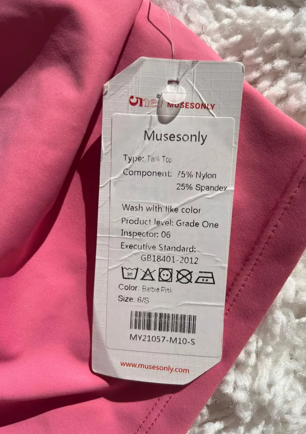 Musesonly Cropped Workout Tank/Sports Bra - Image 5