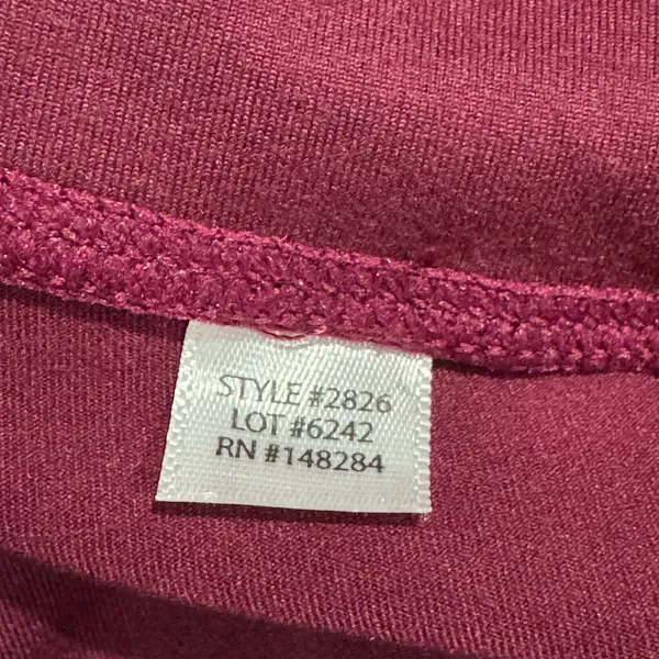 Terez New York Purple Burgundy Colorblock Leggings Crop Top Set M - Image 9
