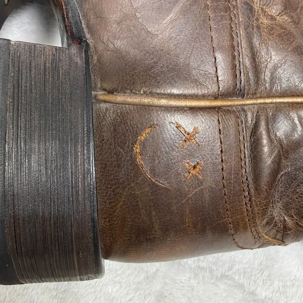 Ariat Circuit Patriot Weathered Tan Leather Square Toe‎ Boots 7B Heritage - Image 12