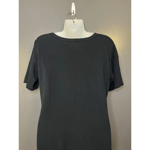 Aerie T Shirt Dress Womens Small Black Twist Knot Front Waist Short Casual - Image 6