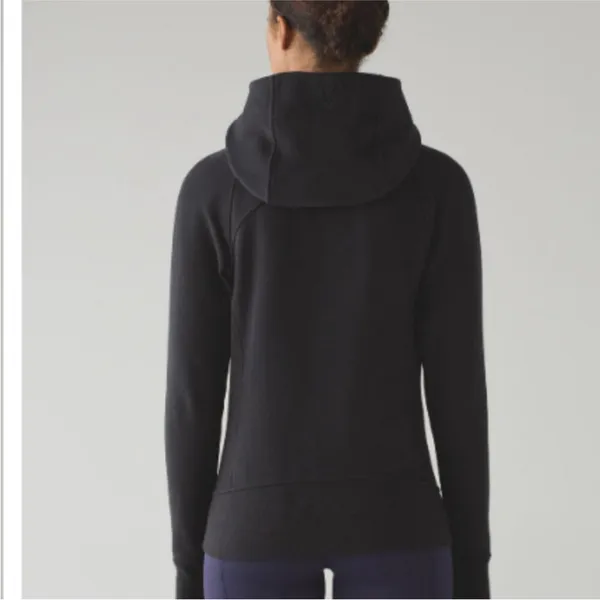 Lululemon Scuba Hoodie *Light Cotton Fleece (First Release) Size 8 Black - Image 3
