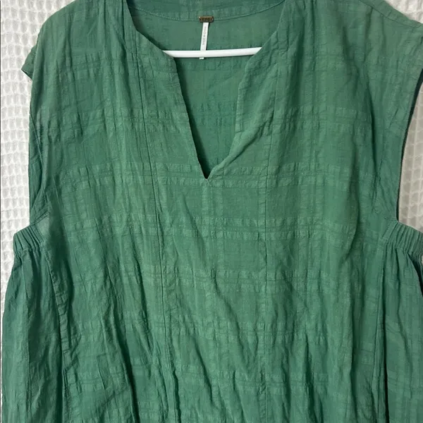 YFB Young Fabulous & Broke Green Cotton Mini Dress Large - Image 2