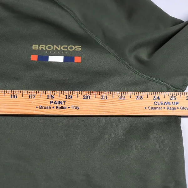 Nike Dri-Fit Denver Broncos Hoodie Women 2XL Green Salute Service Camo NFL 2018 - Image 15