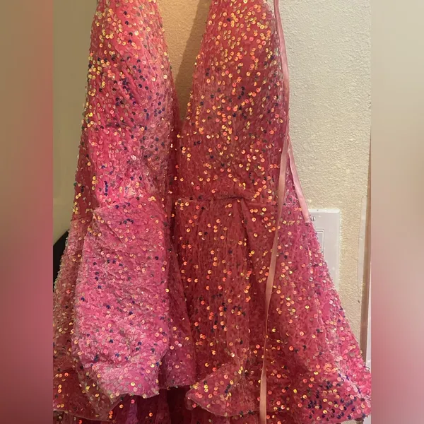 Sequin Dress Pink Size 2X - Image 3