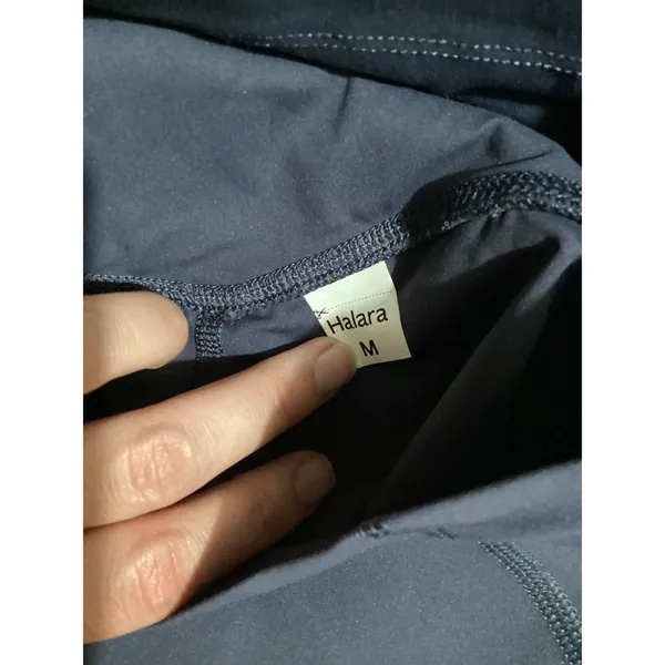 Halara NWOT Womens High Waisted Pocket Leggings Navy Blue Athletic Yoga Pants M - Image 6