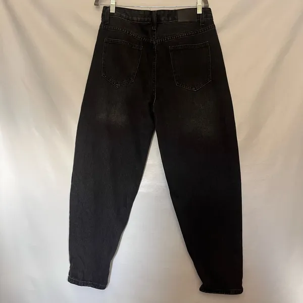 Blue Savvy Barrel Womens Jeans Sz 11/30 Y2K Indie Black High Rise Mom Skater - Image 5