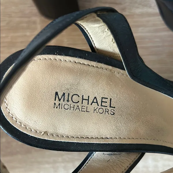 Michael Kors Black Heels with Ankle Strap - Image 2