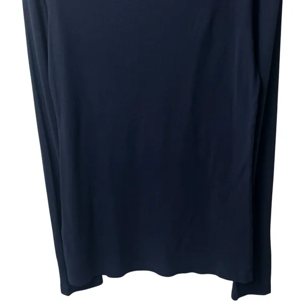 Y2K Hollister Co. Navy Long Sleeve Spellout Academia Preppy Coastal Comfort M - Image 8
