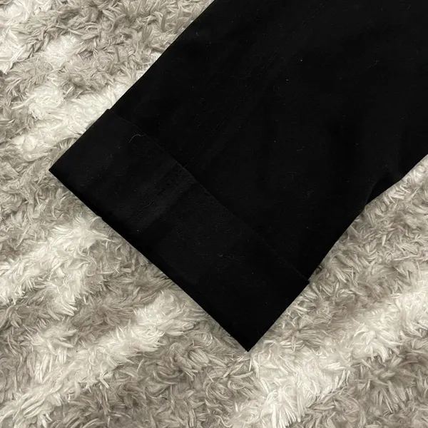 White House Black Market Legacy Tapered Ankle Cuffed Hem Pants Black 4 - Image 4