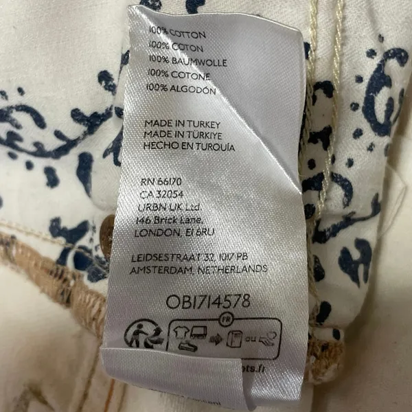 Free People We The Free Womens White High Rise Wide Leg Denim Jean Pants Size 29 - Image 5