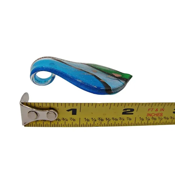 Blue Green Silver Fashion Glass Teardrop Pendant Jewelry Gifts Necklace Charm 2" - Image 7
