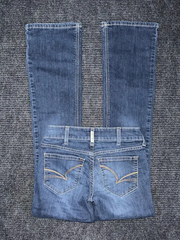 Ariat REAL Mid Rise Arrow Fit Jocelyn Boot Cut Jean 26 x 34 LONG 10036087 EUC - Image 2