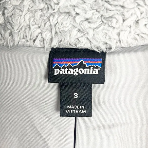 PATAGONIA Gray Los Gatos Full Zipper Pockets Fleece Jacket Small Outdoors Casual - Image 3
