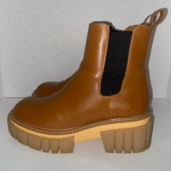 Madden girl brown chunky ankle boots size 7 - Image 3