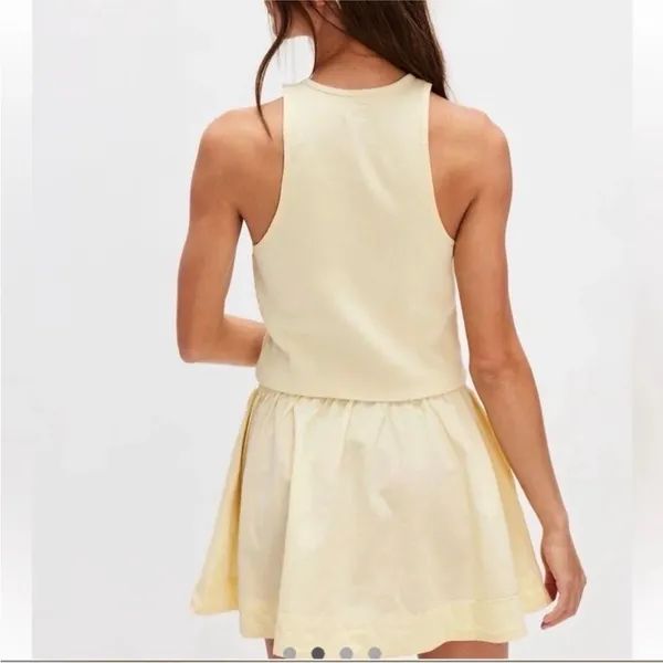 New Set! FREE PEOPLE free-est MILANI Skirt Sleeveless Top Size LARGE Ivory - Image 8