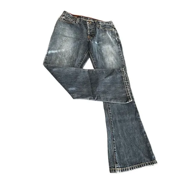 Vintage Abercrombie & Fitch 1892 Low Rise Bootcut Flare Jeans 25S 100% Cotton - Image 3