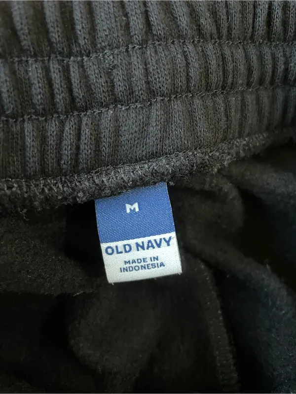 Old Navy Black Drawstring Lounge Pants - Comfortable Everyday Fit - Image 2