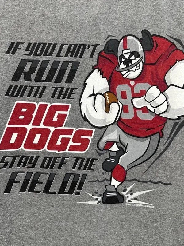 Big Dogs Football Field Bulldog Mascot Shirt - Image 2