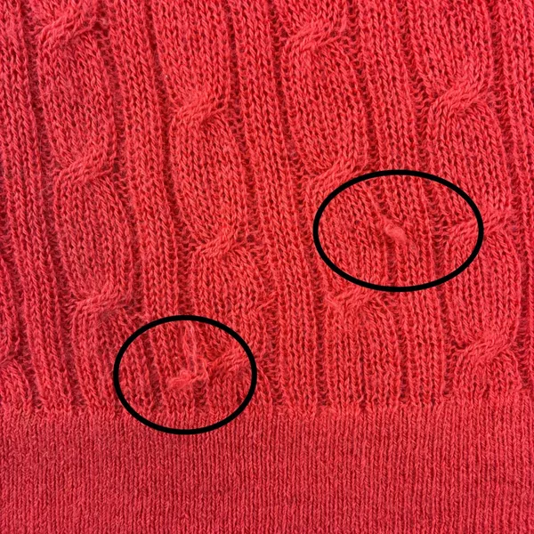Banana Republic Sweater Womens L‎ Red 100% Alpaca Cable Knit Crew Neck Pullover - Image 10