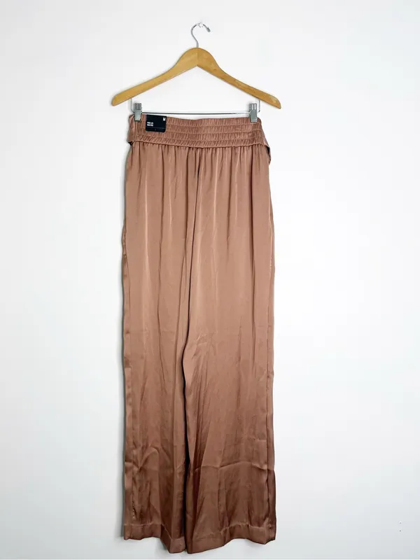Express Wide Leg High Rise Pull-On Pants Size Medium Brown NWT - Image 7